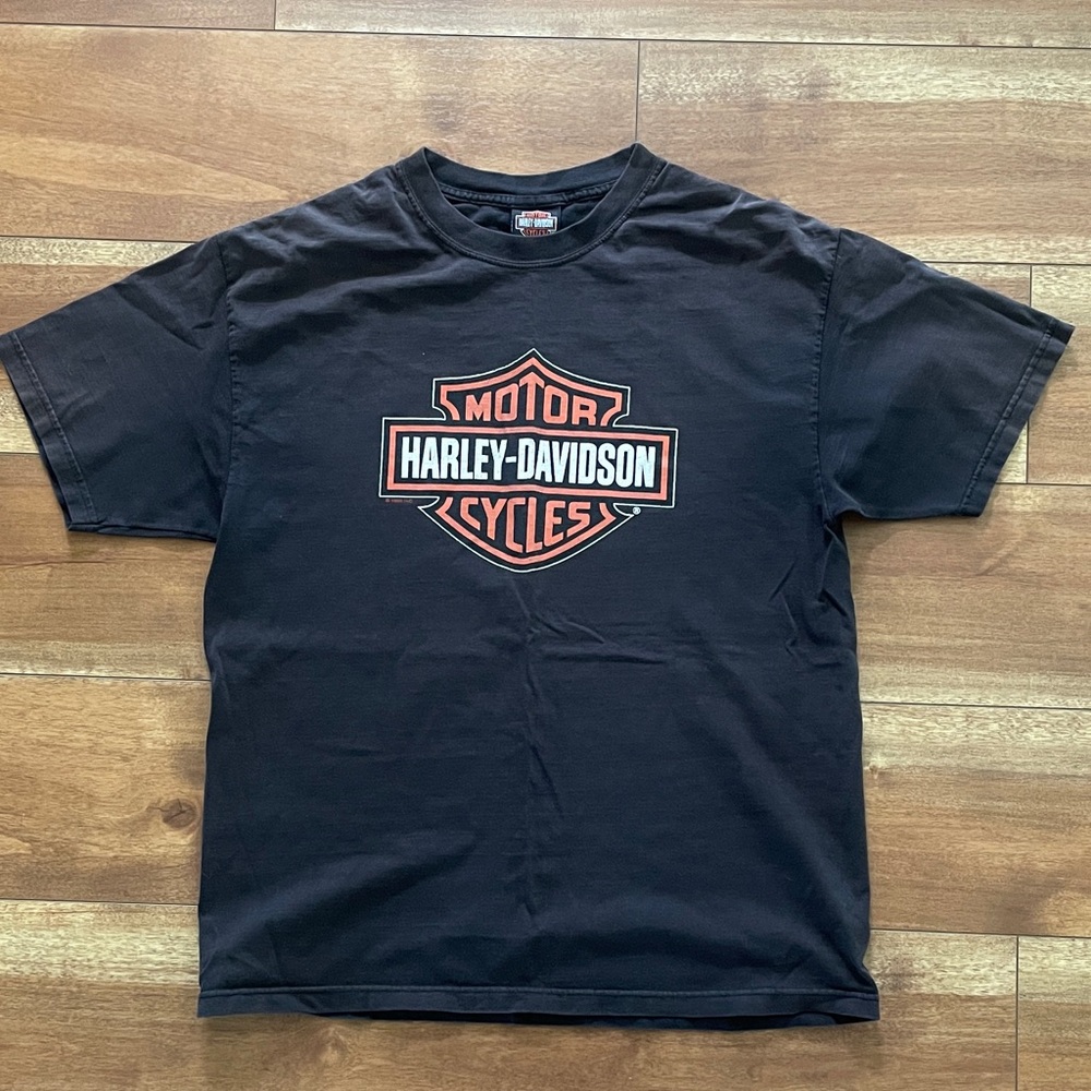 Harley-Davidson Black Tee with Orange Logo